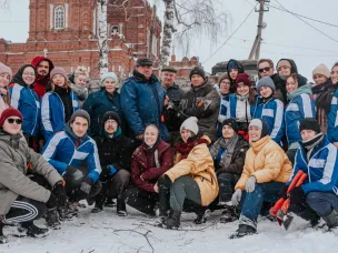 Отряд снежного десанта «VOɅGA» г. Нижний Новгород в с. Семьяны